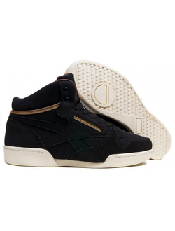 Кроссовки Reebok Classic Mid сине-бирюзовые зимние с мехом