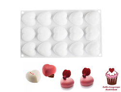 Форма для муссовых десертов CUPIDO 15яч, силикон, Китай