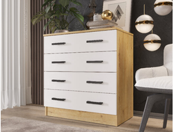 КОМОД К800 (дуб вотан,белый гладкий), 800*830*440