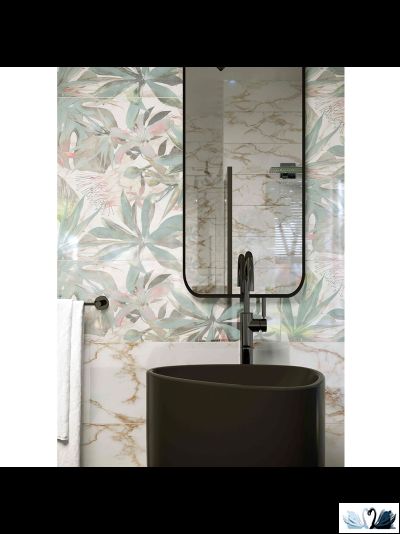 Плитка Creto Shine flower 30х90 см настенная