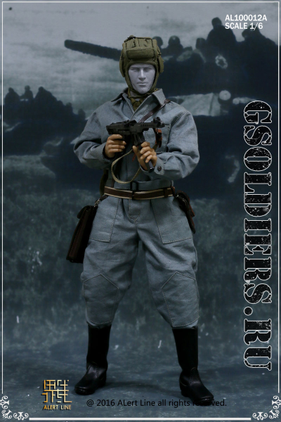 Советский танкист (механик-водитель) - коллекционная фигурка 1/6 WWII The Soviet Tank Corps Suit AL100012A - Alert Line
