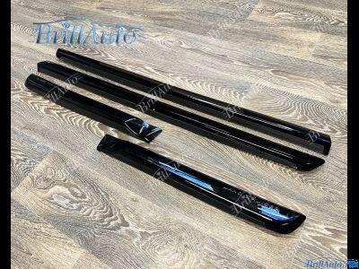 Молдинги Toyota Land Cruiser 200 узкие черные