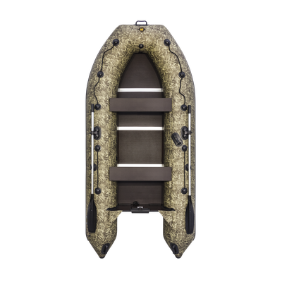 Моторная лодка Ривьера Компакт 3400 СК камуфляж камыш