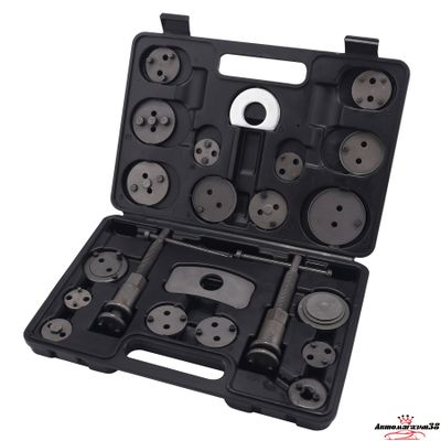Набор для сведения поршней тормозных цилиндров (22 предмета) кейсе Аренда.