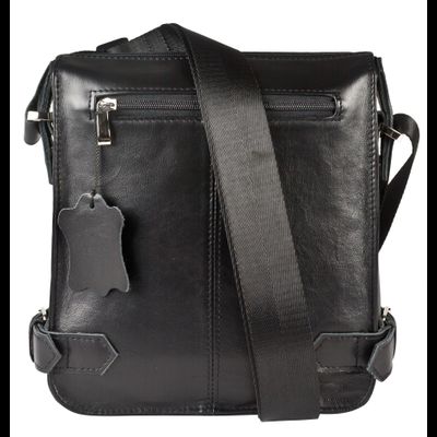 Кожаная мужская сумка Antimo black (арт. 5055-01)