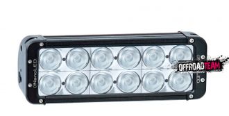 Фара светодиодная NANOLED 120W 12LED CREE X-ML в два ряда широкий луч (ближний) (мм 276*100*93 мм) (NL-20120B)