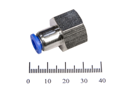 Пневмофитинг цанговый прямой с внутренней резьбой PCF 6-03 (R3/8 )