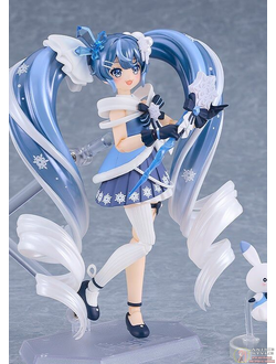 Фигурка фигма Мику Хацунэ (Figma Hatsune Miku 2025 Snow, Crystal Snow Ver.)