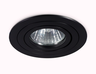 Встраиваемый светильник Ambrella MR16 GU5.3 max11W круг повор. черн. 92(80)x28 TECHNO SPOT TN102502 BK