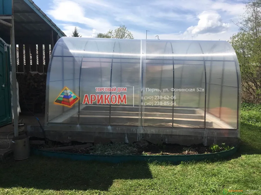 Теплицы и сотовый поликарбонат в Перми от Ариком