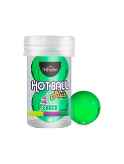 HC592 Гель HOT BALL PLUS на силиконовой основе в виде двух шариков с покалывающим эффектом.