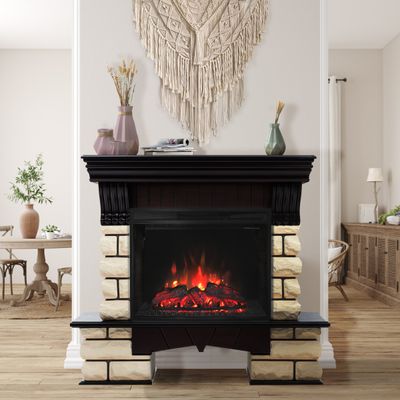 Электрокамин Kavkaz AO с очагом Evrika 25.5 LED