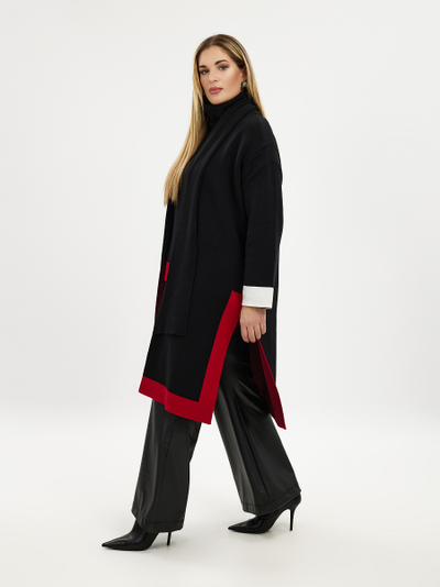 Кардиган вязанный чёрного цвета