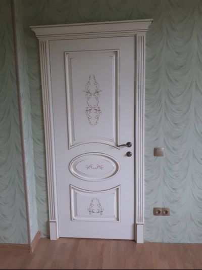 PORTE RICHI (Беларусь). АРБАТ, ПАОЛА (Л63), Ral 9010/ ПАТИНА ЗОЛОТО. ПОЛОТНО ГЛУХОЕ