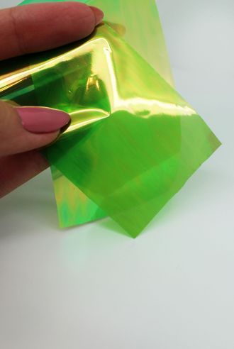Битое стекло для ногтей (цвет зеленый)