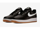 Nike Air Force 1 Low Black Gum (Экокожа) сбоку