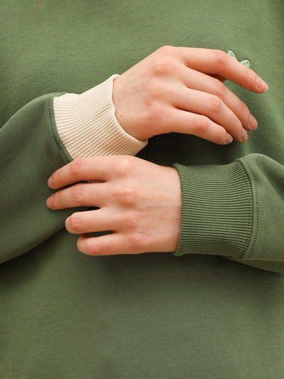 Женский свитшот "Настроение Олива"