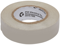 Изолента ROLLIX ПВХ 19 мм x 0,15 мм х 20 м, белая, 11030