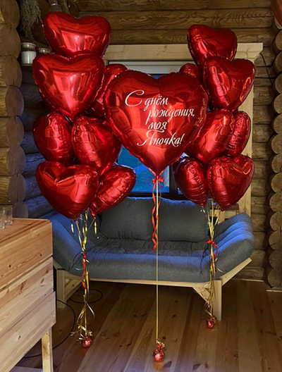 Набор Красные сердца