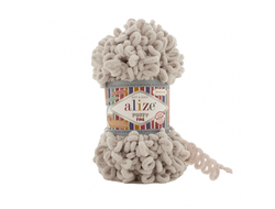 Пряжа Alize puffy fine  (Ализе Пуффи Файн)Состав: 100 % микрополиэстер акрил Вес: 100 гр Метраж: 14 м.   цвет  Жемчуг 599