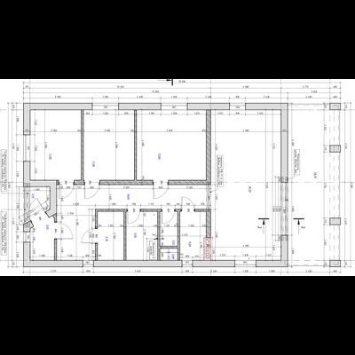 Одноэтажный дом с тремя спальнями 110.8м² + терраса 26.37м² (S42)
