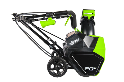 Снегоуборщик Greenworks GD40SB, SET: АКБ 4 Ач и ЗУ