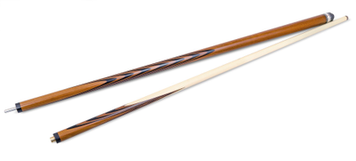 Кий / пирамида 2-pc "Классика" (термограб, коричневый, черный) 13 запилов