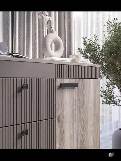 Кассандра КМ-12 комод Дуб Смоки MF-14