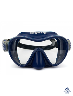 Маска для дайвинга Sargan "АГИДЕЛЬ KIDS" детская синий силикон