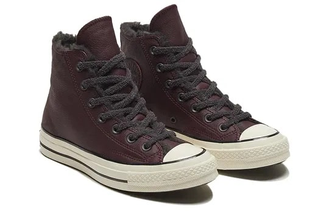 Зимние кеды Converse Chuck 70 Cozy Club бордовые