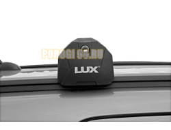 Багажная система БС6 LUX SCOUT черная на интегрированные рейлинги для Volvo XC90 II 2014-