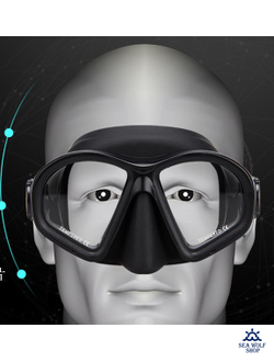 Маска для дайвинга Sea Wolf Matte черная