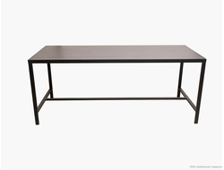 Стол Македония из алюминия со столешницей ДПК 200 см