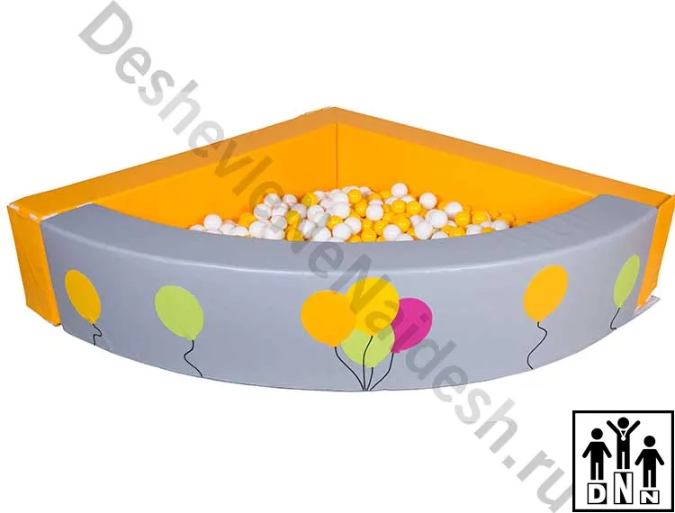 Сухой бассейн угловой Воздушные шарики
