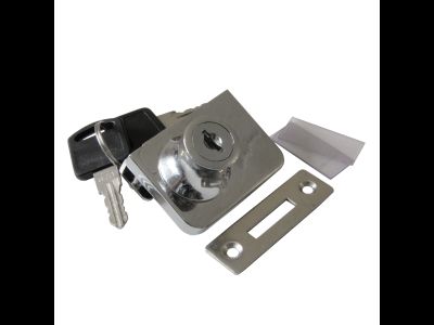 Замок LOCK.407.CR, стекло, 2 двери (хром)