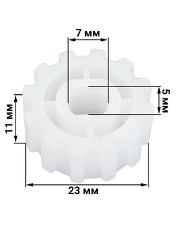 Вал овощерезки для мясорубки Normann AMG-552, 553