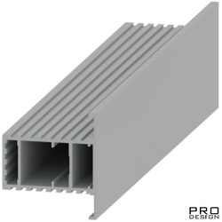 Алюминиевый короб для скрытых дверей Pro Design PANEL (анодированный алюминий)