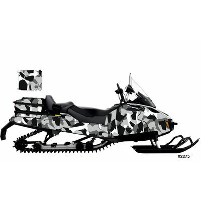 Наклейки на снегоход BRP Lynx Skandic Army Yeti expedition commander 2012 2020 №2275