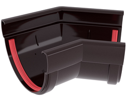 Угол желоба 135 град. Дизайн 135 ПВХ Grand Line коричневый