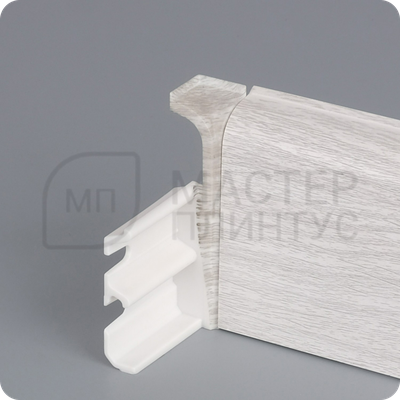 Плинтус из дюрополимера Comfort Classic 80 дуб патина с внутренним углом