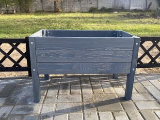 Цветочница деревянная КГ 79х39х50см, цв. акация