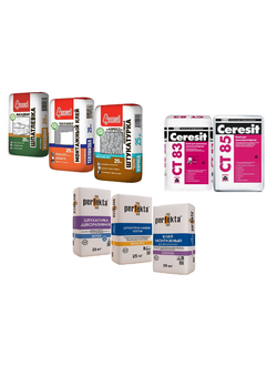 Фасадные смеси шпатлевки штукатурки