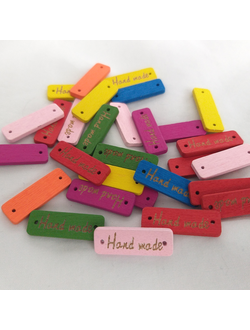 Табличка Hand Made (цветные)