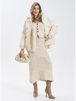 Костюм вязаный трикотажный теплый 3 в 1 юбка топ кардиган