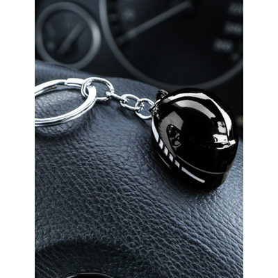 Брелок «Мотоциклетный шлем», ЧЁРНЫЙ