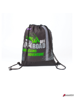 Мешок для обуви ЮНЛАНДИЯ, светоотражающая полоса, 47×37 см, «Offroad». 229168