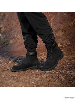 Timberland с Мехом Унисекс Черные (36-45)