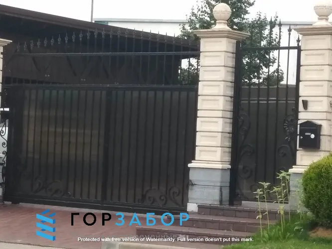 Кованые ворота изготовить для дачи
