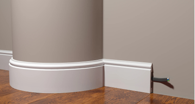 Плинтус напольный Декор-Дизайн DD701 (100x16x2000) ударопрочный, под покраску