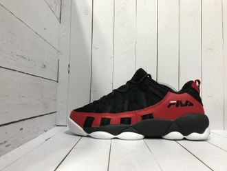Кроссовки Fila Spaghetti  черно-красные